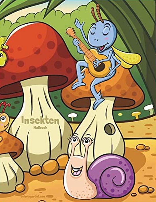 Insekten-Malbuch 1-..