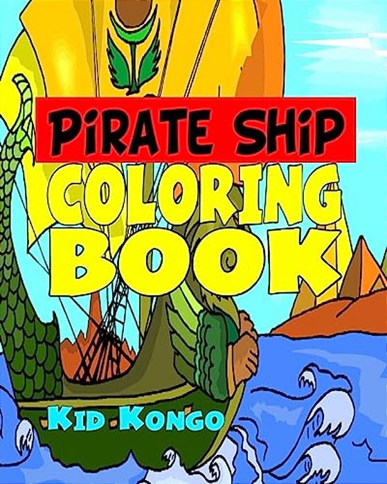 Pirate Ship Coloring Book-..