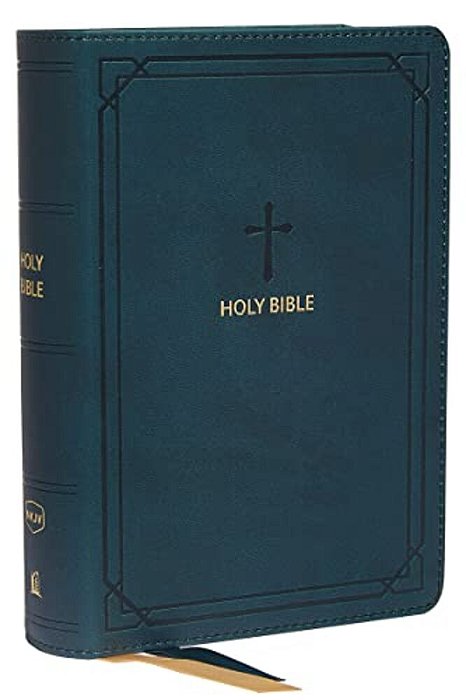Nkjv, Reference Bible, Compact, Leathersoft, Teal, Red Letter Edition, Comfort Print: Holy Bible, New King James Version-..