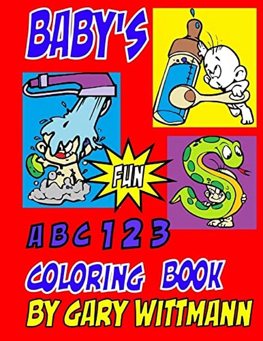 Baby Abc 123 Coloring Book: Preschool Age, Great Picture For Baby Shower, Icons-..