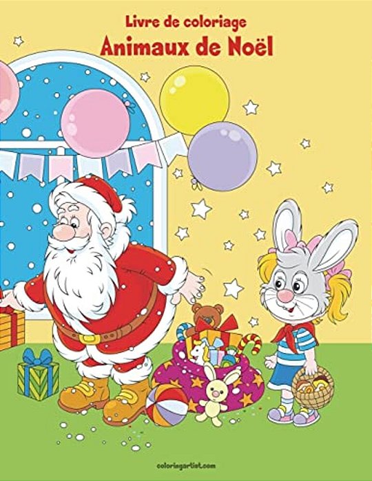 Livre De Coloriage Animaux De Noël 5-..