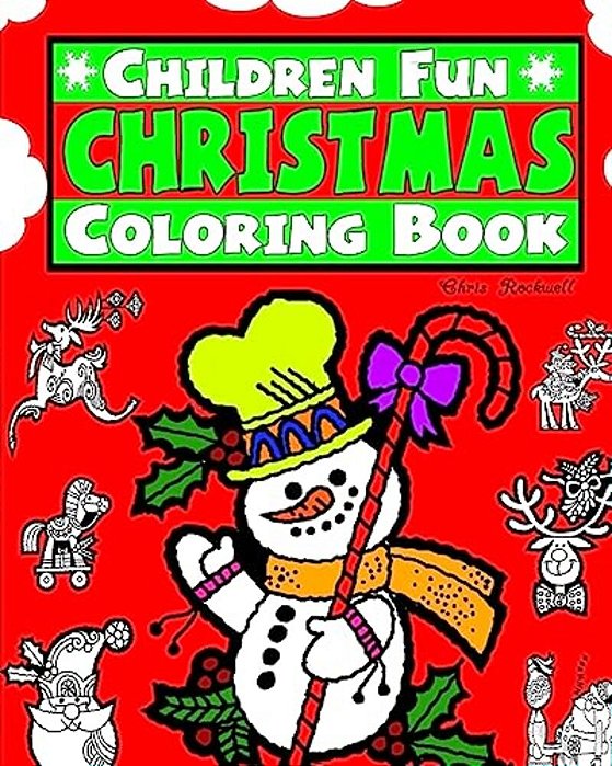 Childrens Fun Christmas Coloring Book-..
