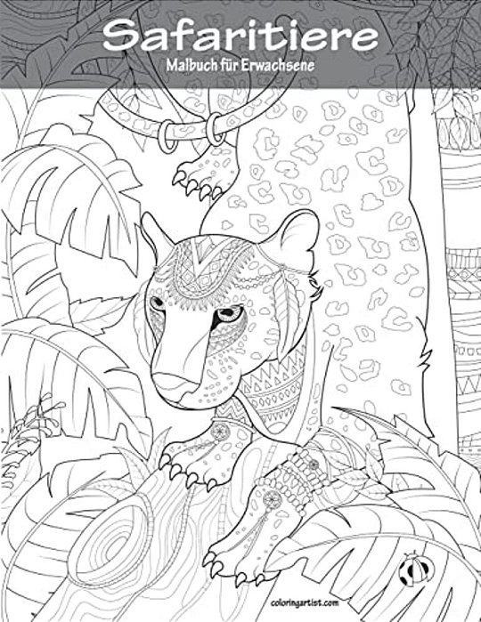 Safaritiere-Malbuch Für Erwachsene 1-..