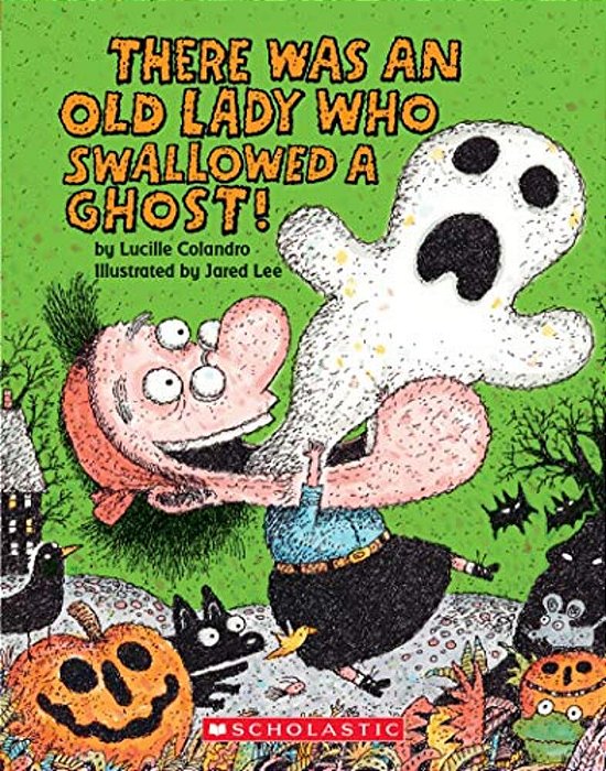 There Was An Old Lady Who Swallowed A Ghost! (Board Book)-..