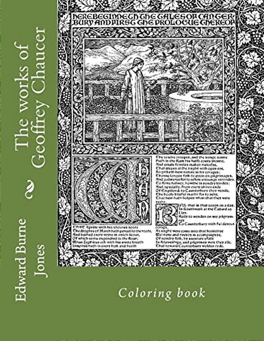 The Works Of Geoffrey Chaucer: Coloring Book-..