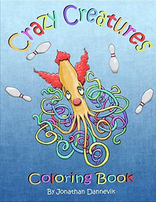 Crazy Creatures: Coloring Book-..