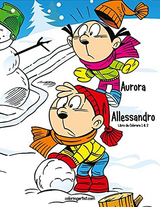 Aurora E Allessandro Libro Da Colorare 1 & 2-..