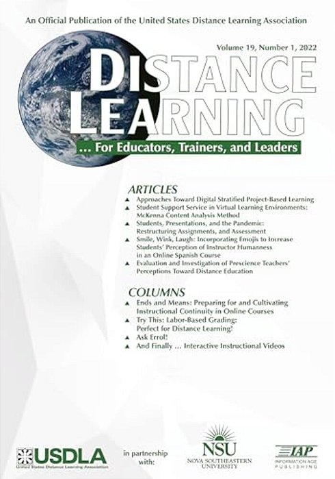 Distance Learning Vol 19 Issue 1-..