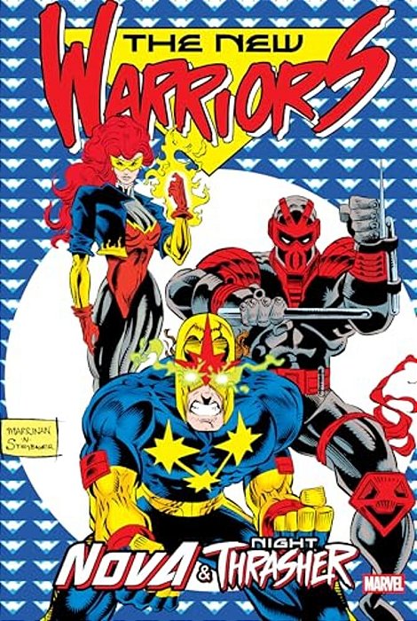 New Warriors: Nova & Night Thrasher Omnibus Chris Marrinan Cover-..
