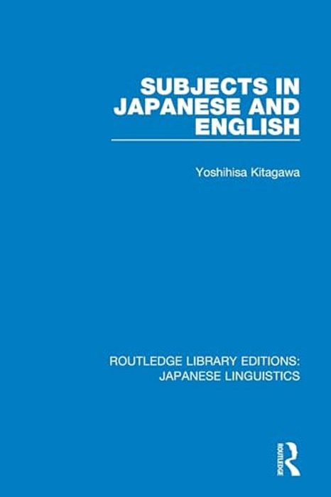 Subjects In Japanese And English-..