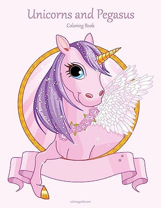 Unicorns And Pegasus Coloring Book 1-..