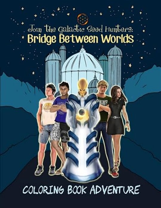 Join The Galactic Seed Hunters. Bridge Between Worlds Coloring Book Adventure-..