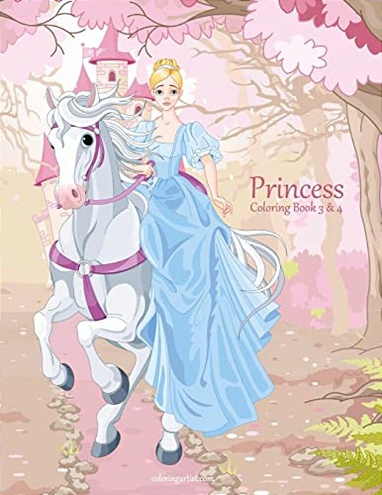 Princess Coloring Book 3 & 4-..