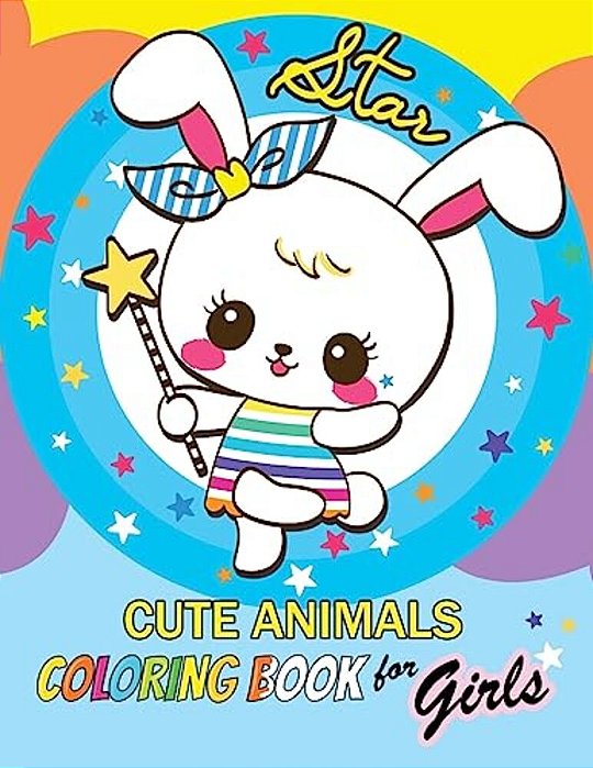 Cute Animals Coloring Book For Girls: Coloring For Children-..
