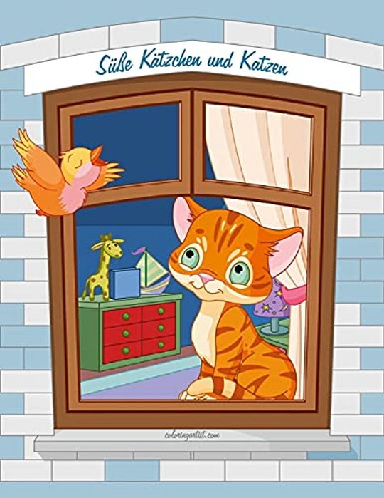Süße Kätzchen Und Katzen Malbuch 1, 2 & 3-..