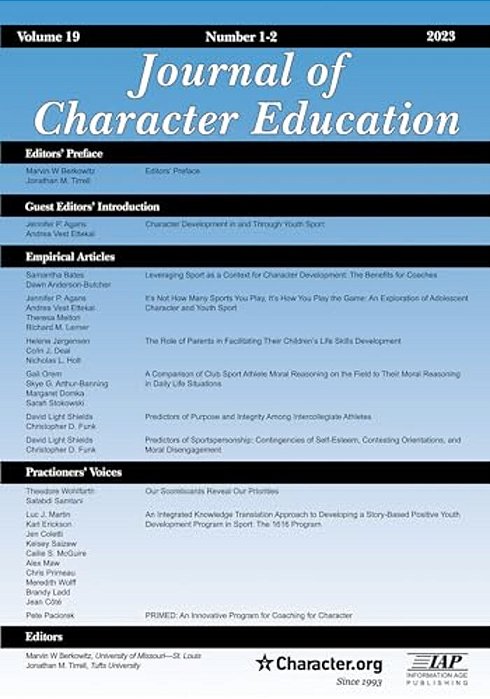 Journal Of Character Education Vol 19 Issue 1 & 2-..
