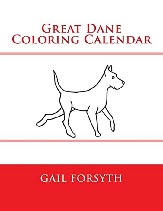 Great Dane Coloring Calendar-..