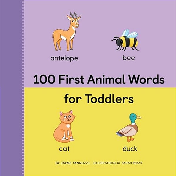 100 First Animal Words For Toddlers-..
