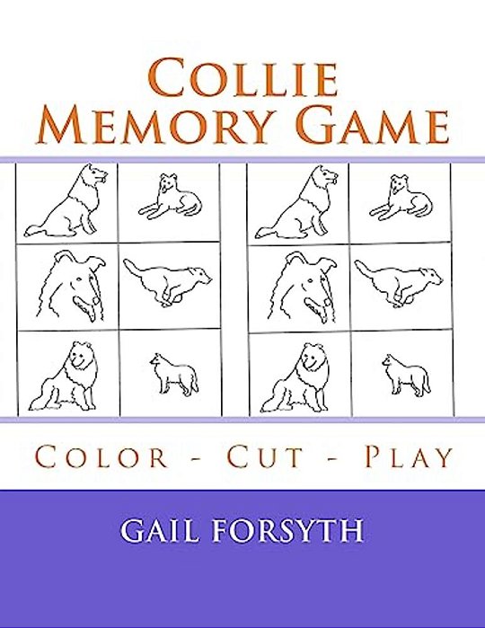 Collie Memory Game: Color - Cut - Play-..