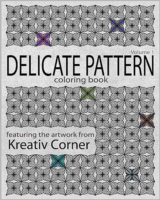 Delicate Pattern: Coloring Book-..