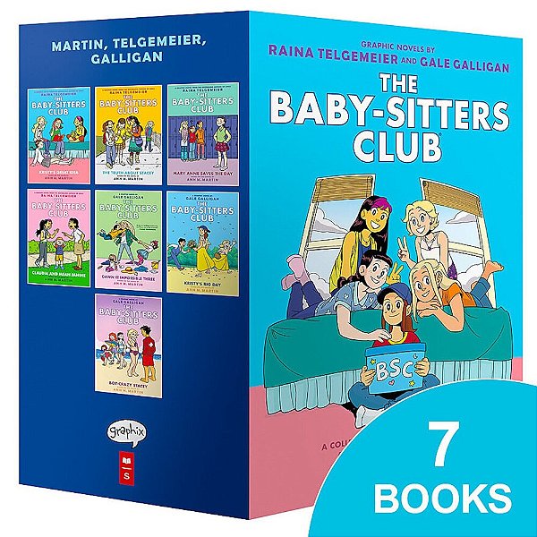 The Baby-Sitters Club #1-7 Graphic Novel Box Set-..