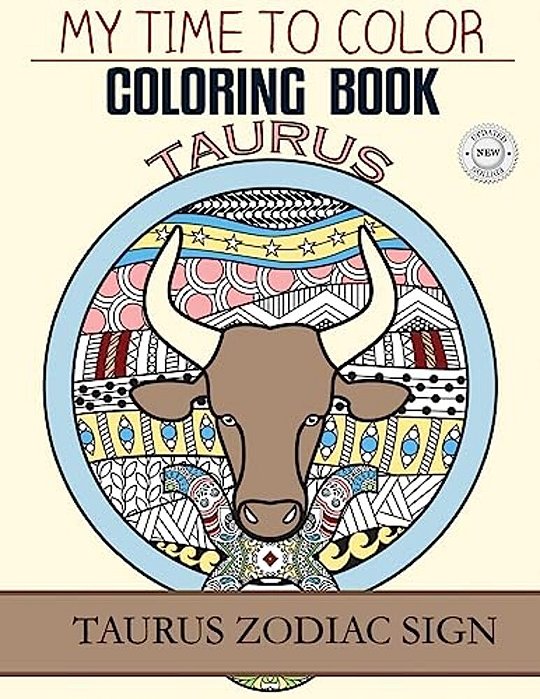 Taurus Zodiac Sign - Adult Coloring Book-..
