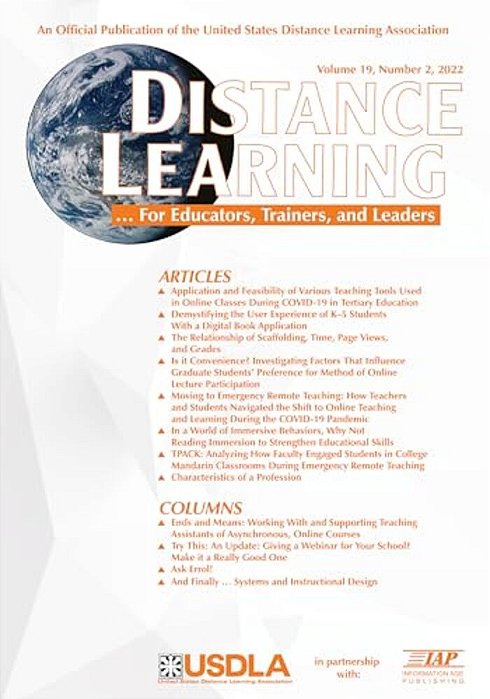Distance Learning Vol 19 Issue 2-..