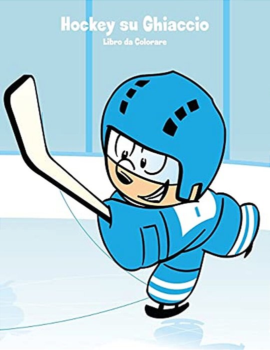 Hockey Su Ghiaccio Libro Da Colorare 1-..