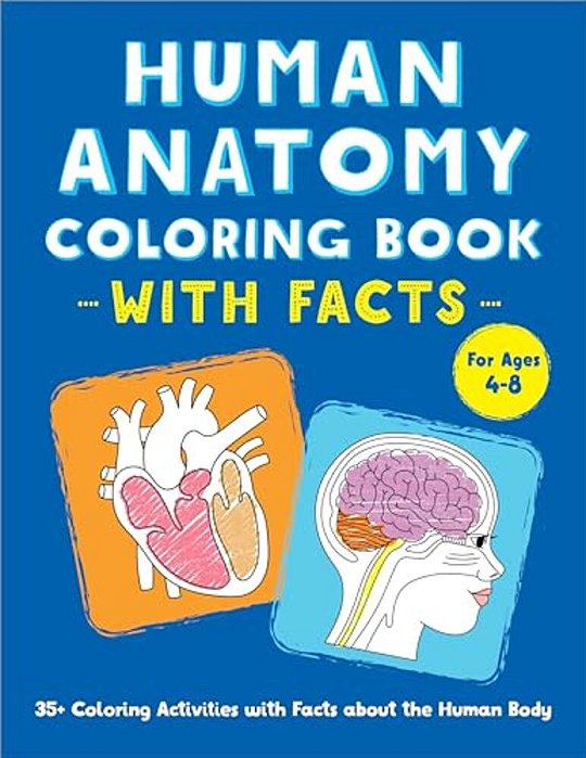 Human Anatomy Coloring Book With Facts: 35+ Coloring Activities With Facts About The Human Body-..