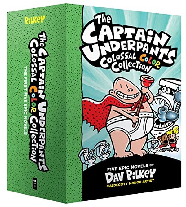 The Captain Underpants Colossal Color Collection (Captain Underpants #1-5 Boxed Set): From The Creator Of Dog Man-..