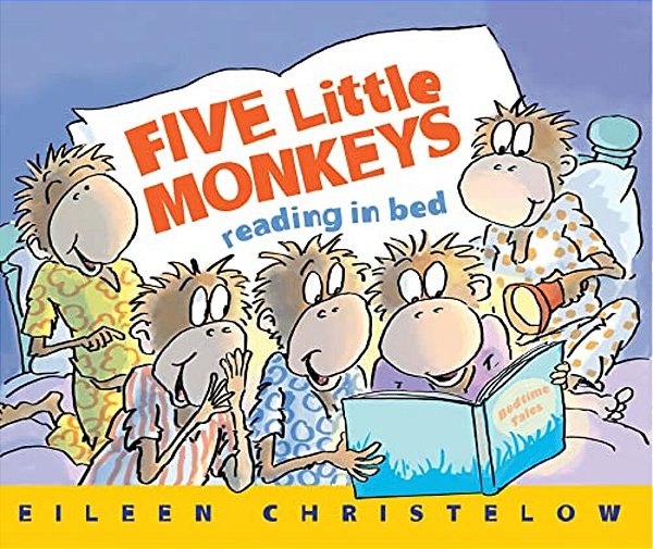 Five Little Monkeys Reading In Bed-..