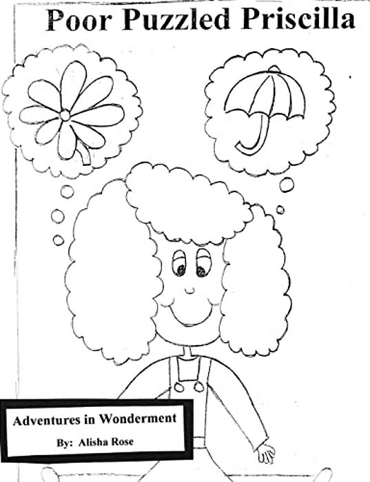 Poor Puzzled Priscilla: Coloring Book-..