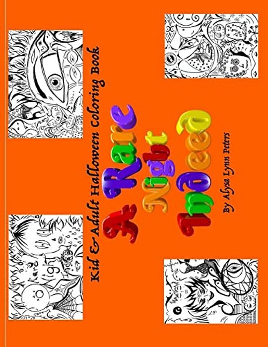 A Rare Night Indeed: A Spooky, Spirited, Fright Night Halloween Coloring Book-..