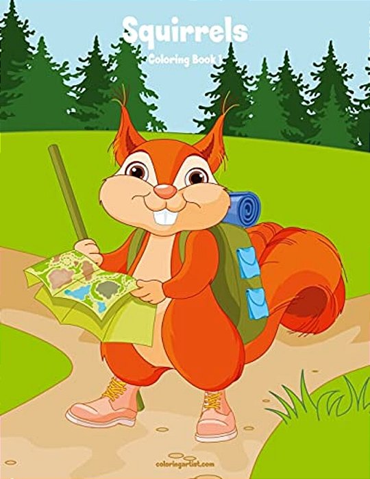 Squirrels Coloring Book 1-..
