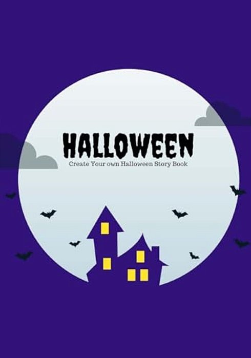 Halloween: Create Your Own Halloween Story Book, 100 Pages, Midnight Purple-..