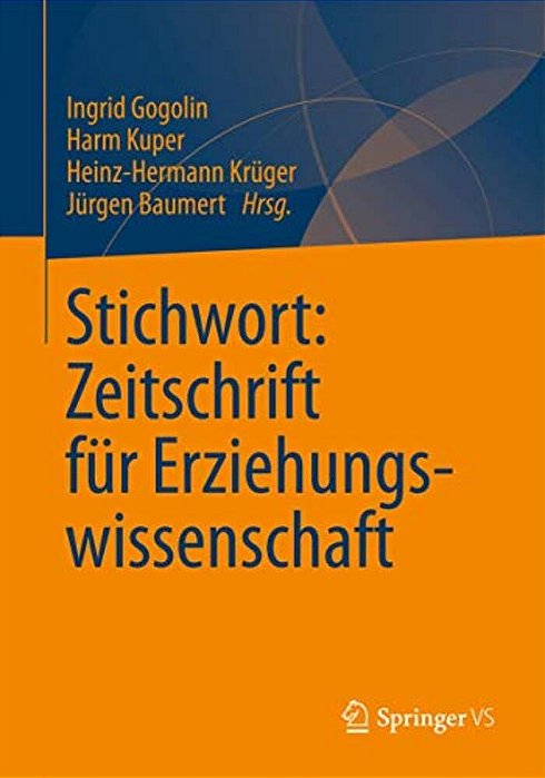 Stichwort: Zeitschrift Für Erziehungswissenschaft-..