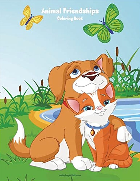 Animal Friendships Coloring Book 1-..