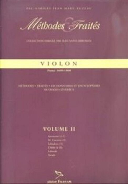 Méthodes Et Traités Violon - 3 Volumes - Italie 1600-1800-..