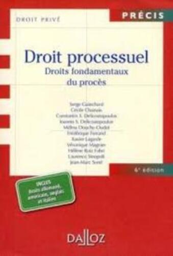 Droit Processuel: Droits Fondamentaux Du Procès-..