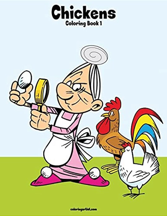 Chickens Coloring Book 1-..