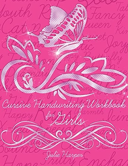 Cursive Handwriting Workbook For Girls-..