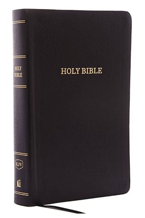Kjv, Reference Bible, Personal Size Giant Print, Bonded Leather, Black, Red Letter Edition-..