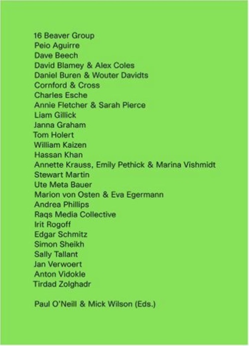 Curating And The Educational Turn (Ocasional Table) Open Editions/-..