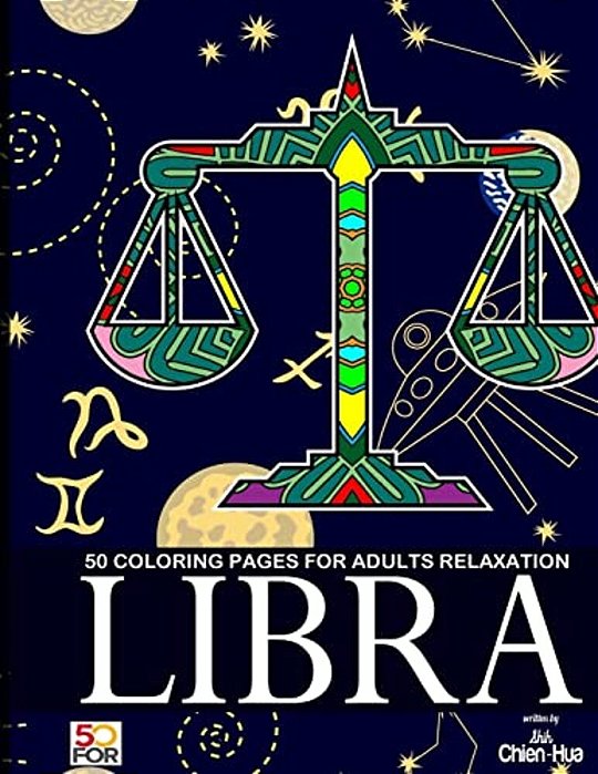 Libra 50 Coloring Pages For Adults Relaxation-..