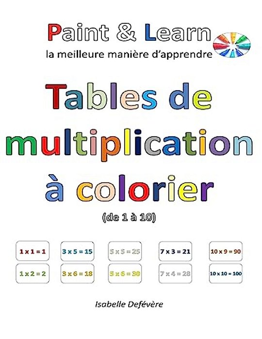 Tables De Multiplication À Colorier (De 1 À 10)-..