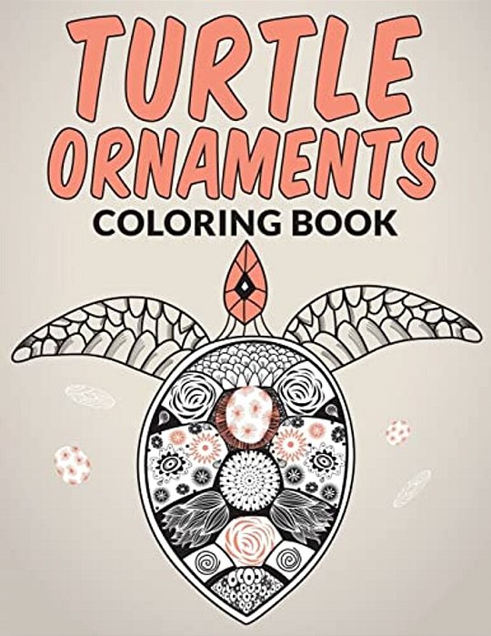 Turtle Ornaments Coloring Book-..