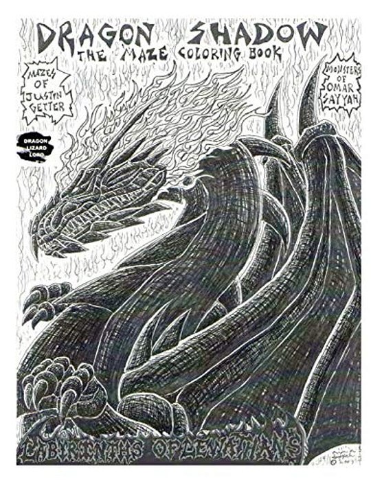 Dragon Shadow: The Maze Coloring Book-..