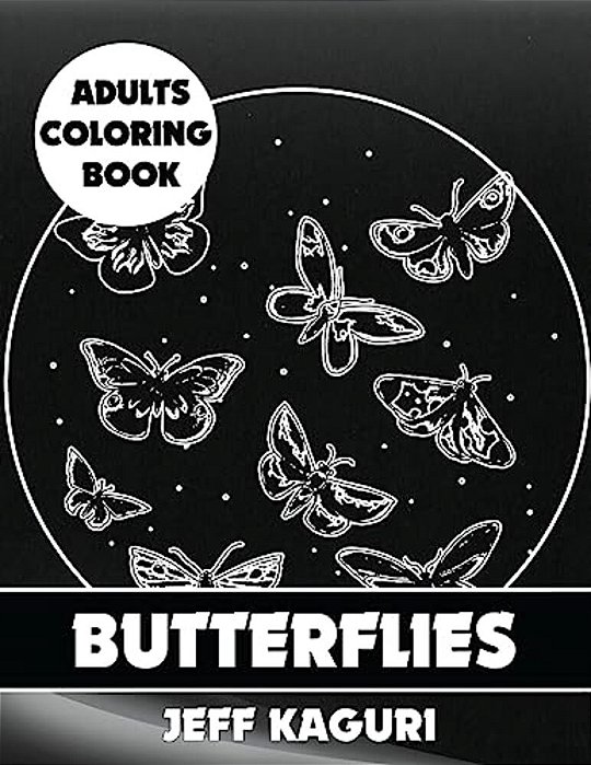 Adults Coloring Book: Butterflies-..
