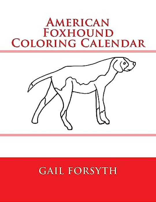 American Foxhound Coloring Calendar-..