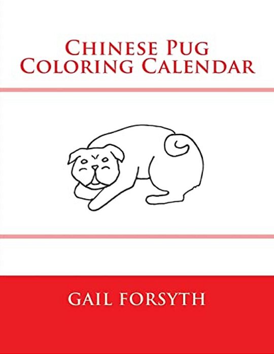 Chinese Pug Coloring Calendar-..